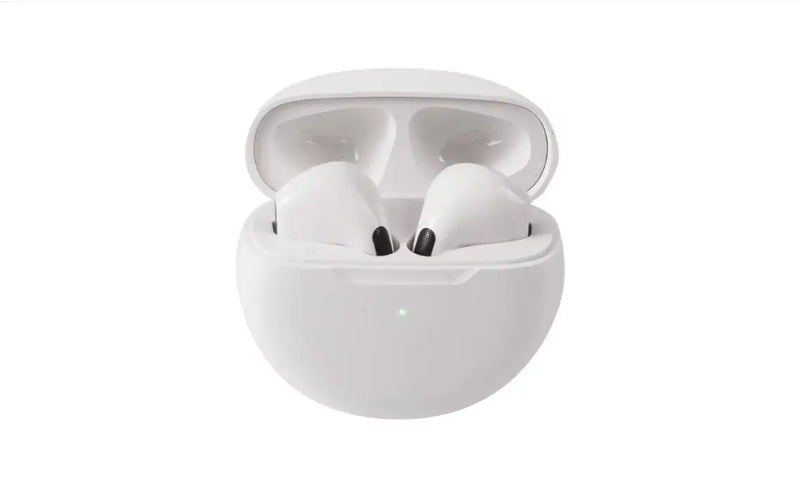 Casti wirelesss PRO6, Bluetooth, Fara fir, Compatibilitate universala, 5.0, 2.4Ghz, 15m, Alb