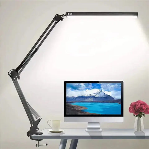 Lampă LED de birou GLIMATECH, pliabilă, 3 culori de lumină