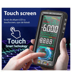 Multimetru digital smart Glimatech 683 cu ecran touchscreen LCD color, detecție automată Auto Select, măsurare rezistență și capacitate