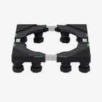 Suport mașină de spălat GLIMATECH, 12 picioare reglabile, bare metalice extensibile, înălțime 10-13 cm, negru