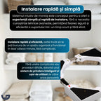 Suport suprapunere mașină de spălat GLIMATECH, instalare rapidă fără unelte, sistem de prindere inteligent, montaj simplu