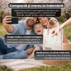 Imprimantă portabilă GLIMATECH compactă și ușor de transportat în geantă sau buzunar, design modern elegant, ideală pentru utilizare zilnică acasă și în deplasare