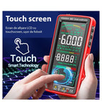 Multimetru digital smart GLIMATECH 683 cu ecran LCD touchscreen, tehnologie Smart Touch, selectare automată gamă măsurare, ușor de folosit