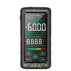 Multimetru digital smart GLIMATECH 683 negru cu touchscreen, ecran LCD color, măsurare automată AC DC rezistență capacitate temperatură NCV