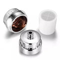Rezerva filtru de dus 20 stagii filtrare Glimatech cu infuzie vitamina C - componente carcasa crom si cartus ceramic alb