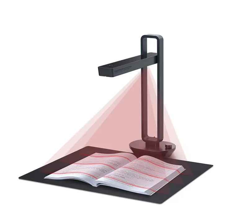 Scanner profesional GLIMATECH cu funcție scanare HD și lumină LED, scanează carte deschisă, portabil, compatibil Android și iOS