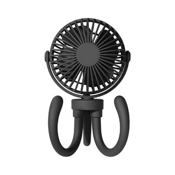 Ventilator portabil GLIMATECH cu trepied flexibil, negru